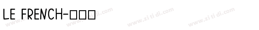 LE FRENCH字体转换